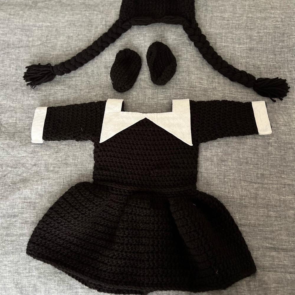 Wednesday Addams baby girl costume